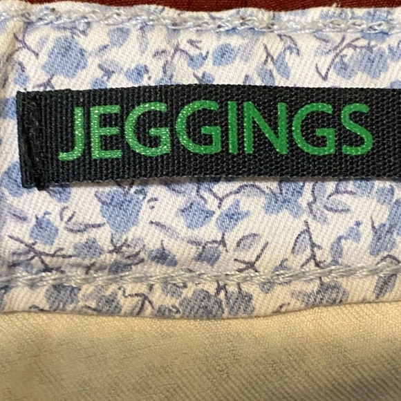 United Colors Of Benetton Blue Floral Jeggings 31 Waist - Picture 11 of 12